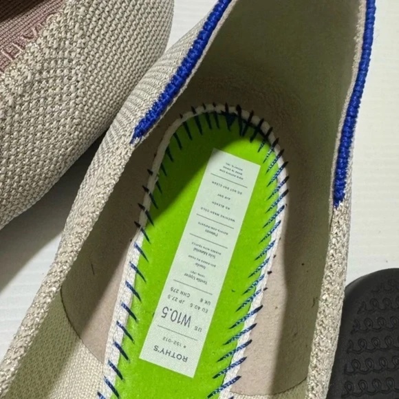 NWT ROTHY’S | Women's The Point II Flat Size W 10.5 Diamond Twill - Picture 7 of 7